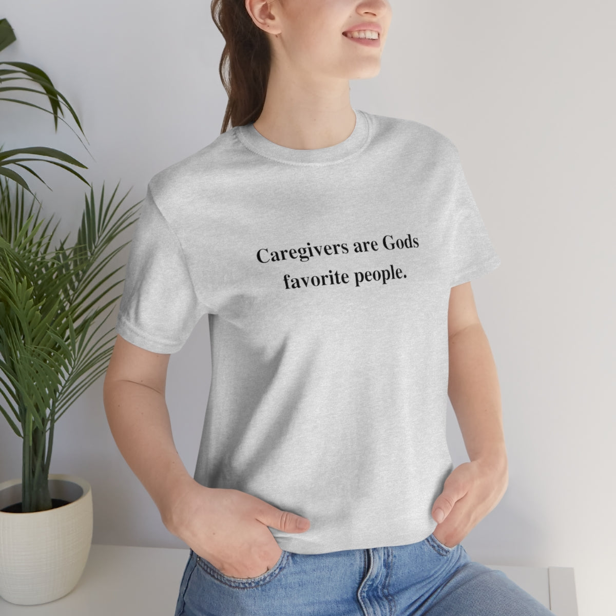 'Caregivers are Gods Favorite People' Short Sleeve Tee