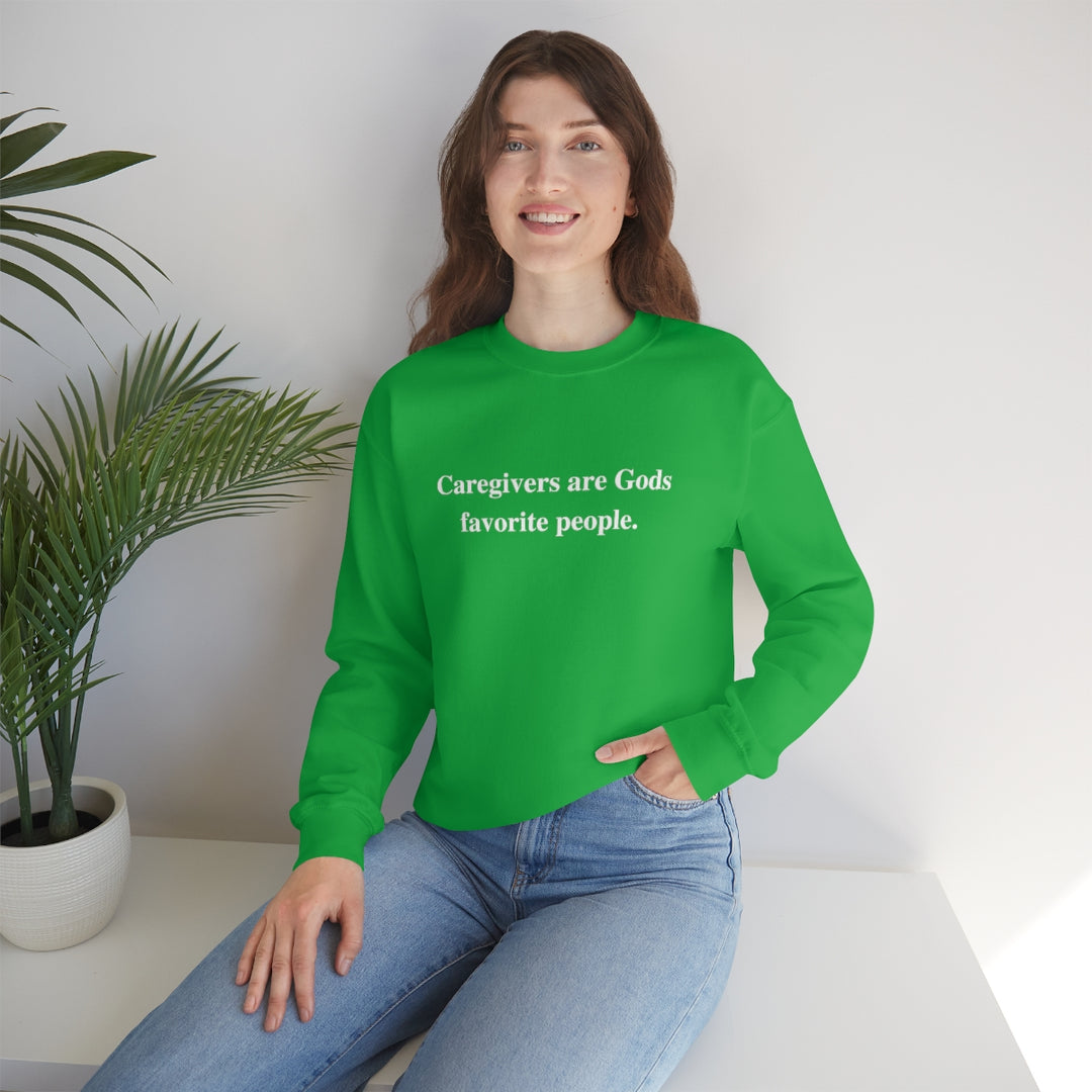 'Caregivers are Gods Favorite People' Crewneck